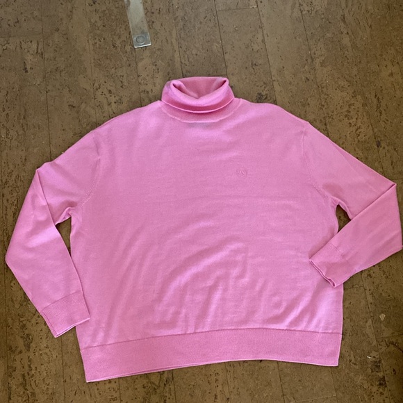 A/X Armani Exchange 100% Merino wool! Lightweight pink turtleneck! Size Medium - Picture 10 of 16